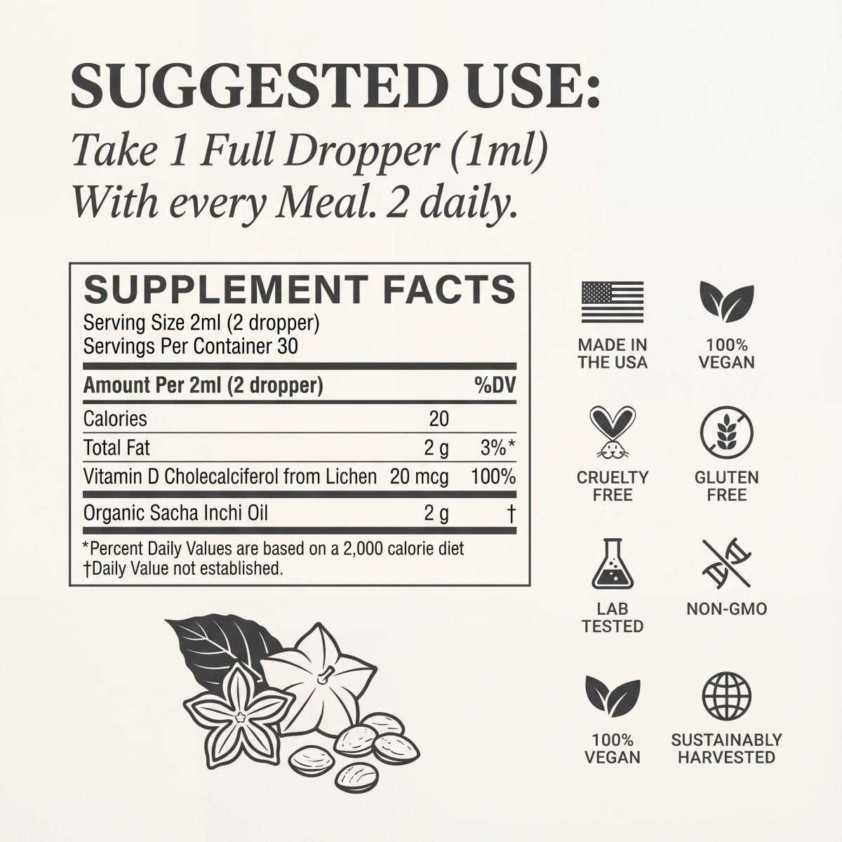 Athera Drops | Organic Sacha Inchi - Athera OrganicsAthera Drops | Organic Sacha Inchi