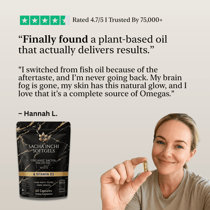 Athera Softgels | Organic Sacha Inchi Oil & Vitamin D3 - Athera OrganicsAthera Softgels | Organic Sacha Inchi Oil & Vitamin D3