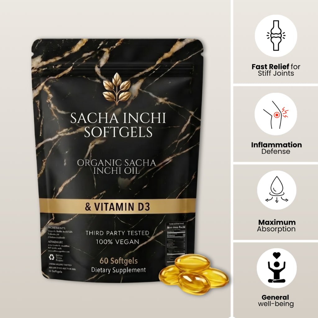 Athera Softgels | Organic Sacha Inchi Oil & Vitamin D3 - Athera OrganicsAthera Softgels | Organic Sacha Inchi Oil & Vitamin D3
