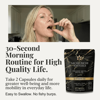 Athera Softgels | Organic Sacha Inchi Oil & Vitamin D3 - Athera OrganicsAthera Softgels | Organic Sacha Inchi Oil & Vitamin D3