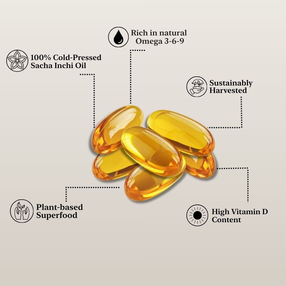 Athera Softgels | Organic Sacha Inchi Oil & Vitamin D3 - Athera OrganicsAthera Softgels | Organic Sacha Inchi Oil & Vitamin D3